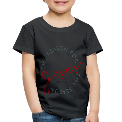 The Reason for the Season Christmas Toddler Shirt - black