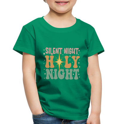 Silent Night Christmas Family Toddler Premium T-Shirt - kelly green