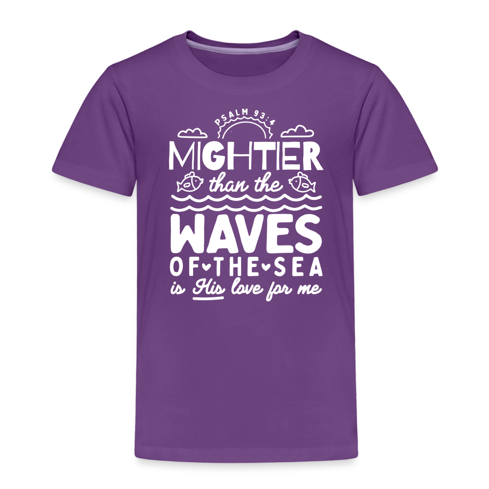 Mightier than the Waves of the Sea (W) Toddler T-Shirt - purple