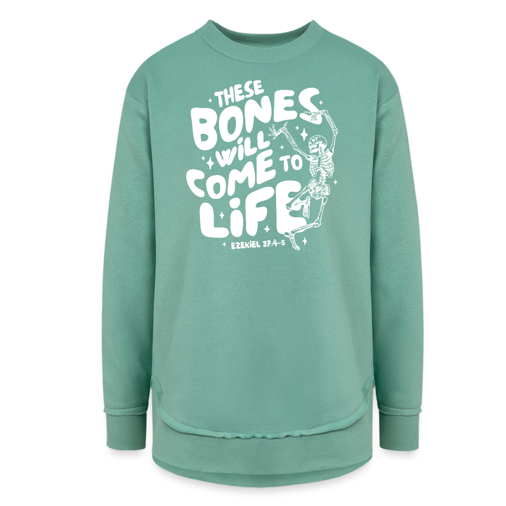 These Bones will Come to Life (W) Women's Tunic Sweater - saltwater