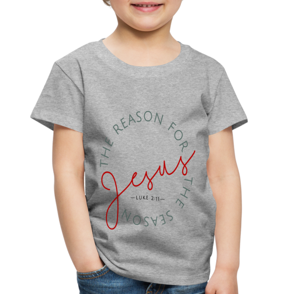 The Reason for the Season Christmas Toddler Shirt - heather gray