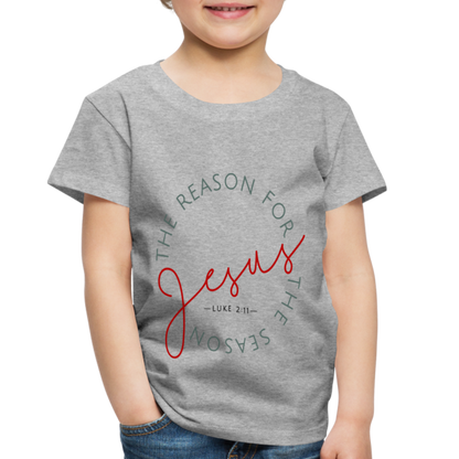 The Reason for the Season Christmas Toddler Shirt - heather gray