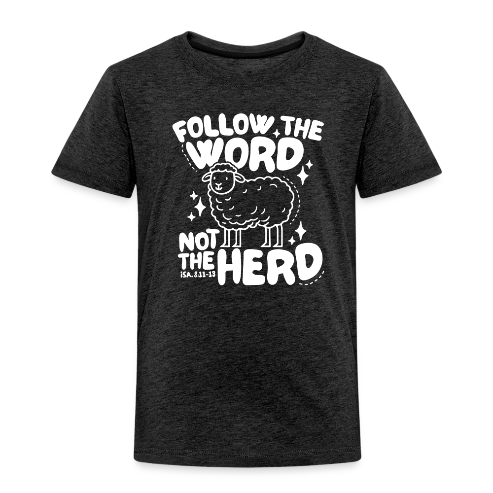 Follow the Word (W) Toddler T-Shirt - charcoal grey