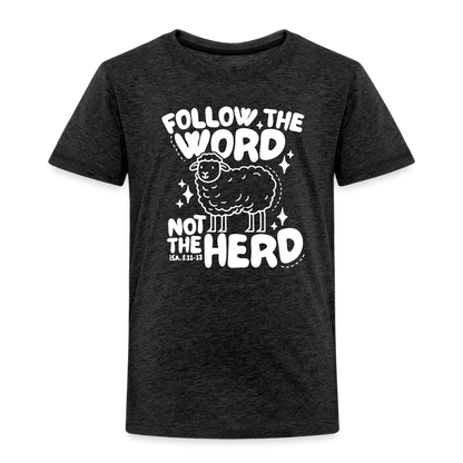 Follow the Word (W) Toddler T-Shirt - charcoal grey