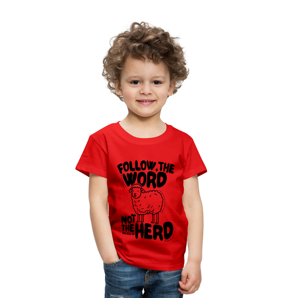 Follow the Word Toddler T-Shirt - red