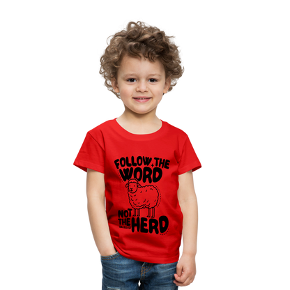 Follow the Word Toddler T-Shirt - red