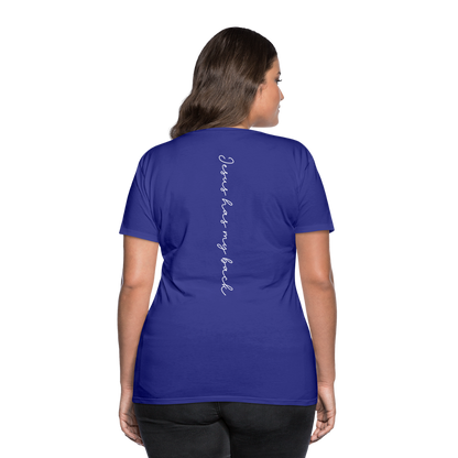 Jesus has My Back Women's T-Shirt - royal blue