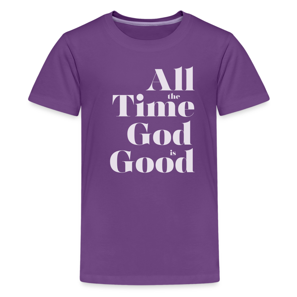 All the Time God is Good Kids' Premium T-Shirt - purple