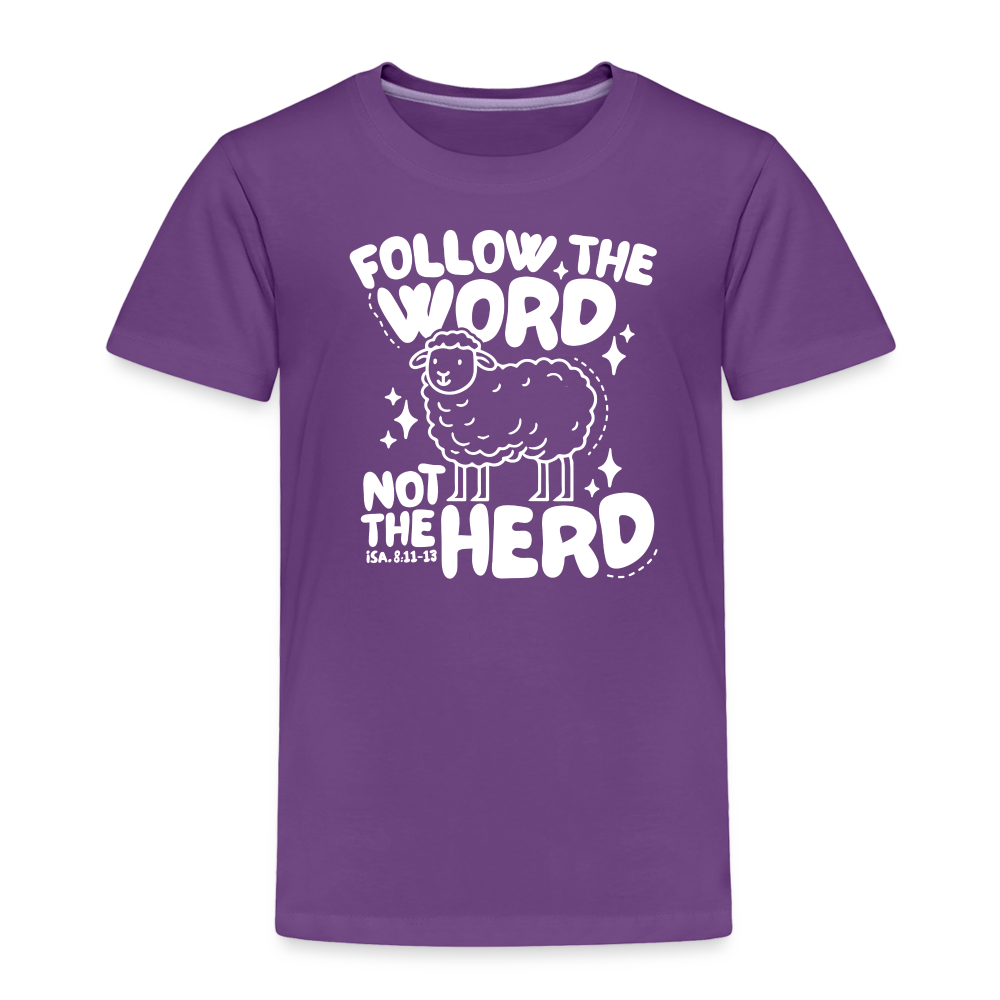 Follow the Word (W) Toddler T-Shirt - purple