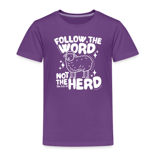 Follow the Word (W) Toddler T-Shirt - purple