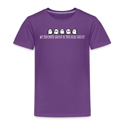 My Favorite Ghost is the Holy Ghost (W) Toddler T-Shirt - purple