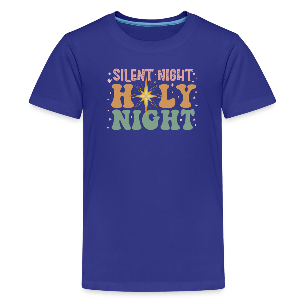 Silent Night Christmas Family Kids' Premium T-Shirt - royal blue