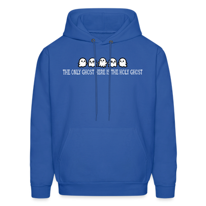 The Only Ghost Here is the Holy Ghost (W) Men's Hoodie - royal blue