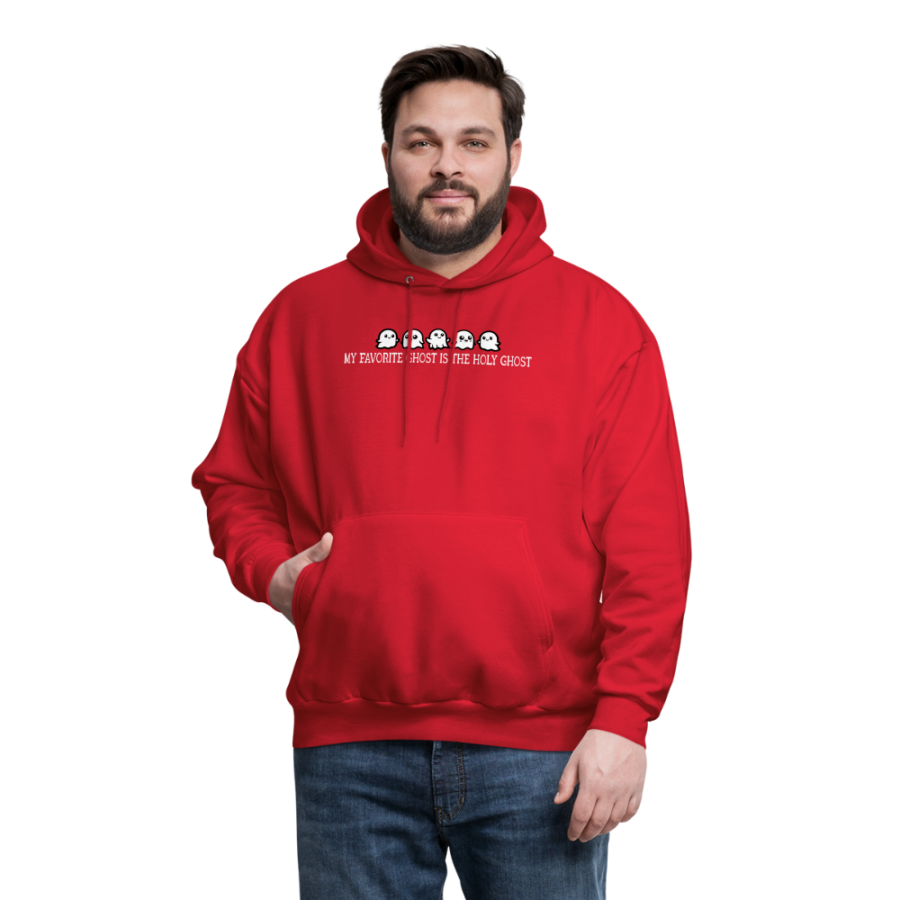 My Favorite Ghost is the Holy Ghost (W) Men's Hoodie - red