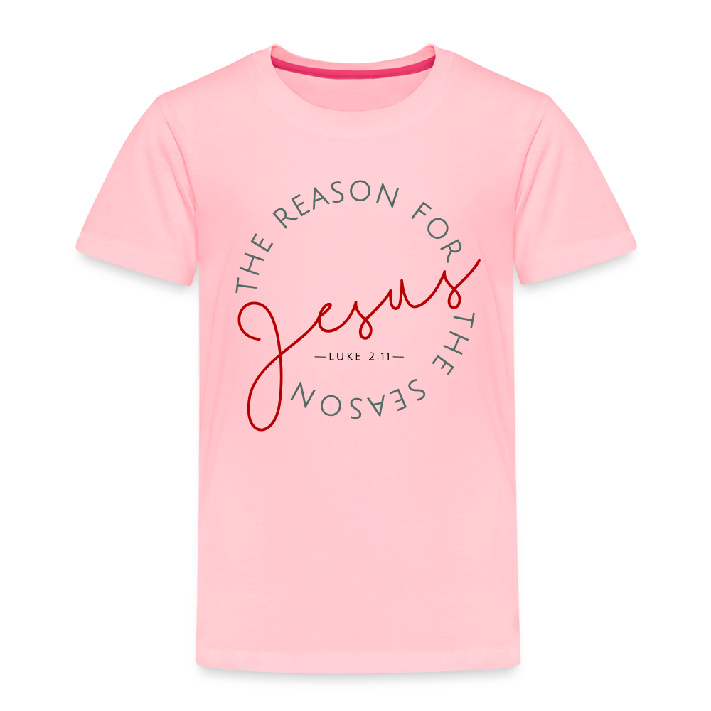 The Reason for the Season Christmas Toddler Shirt - pink