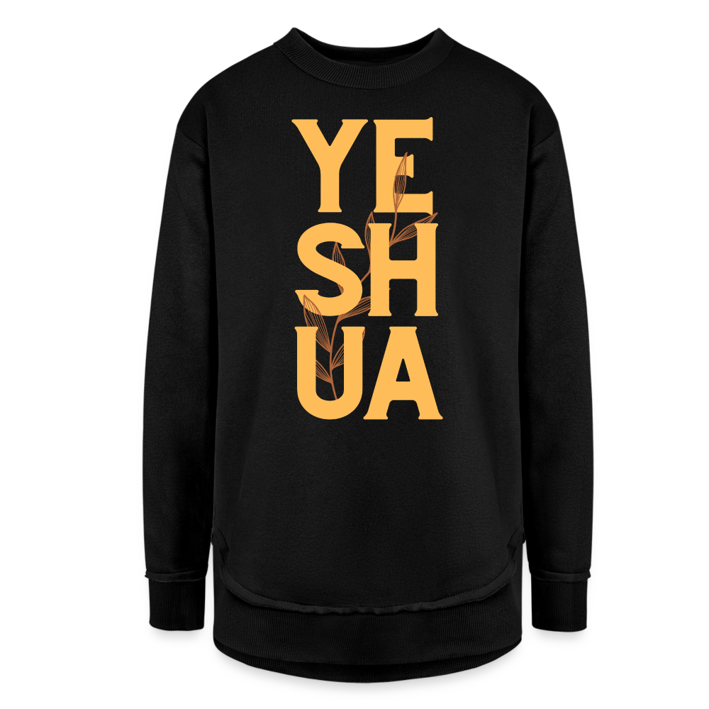 Yeshua (Y) Women's Weekend Tunic Fleece Sweatshirt - black