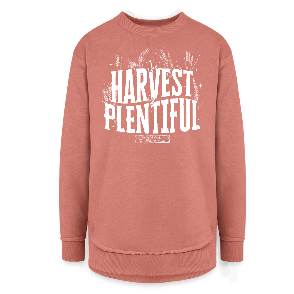 The Harvest is Plentiful (W) Women's Tunic Sweater - mauve