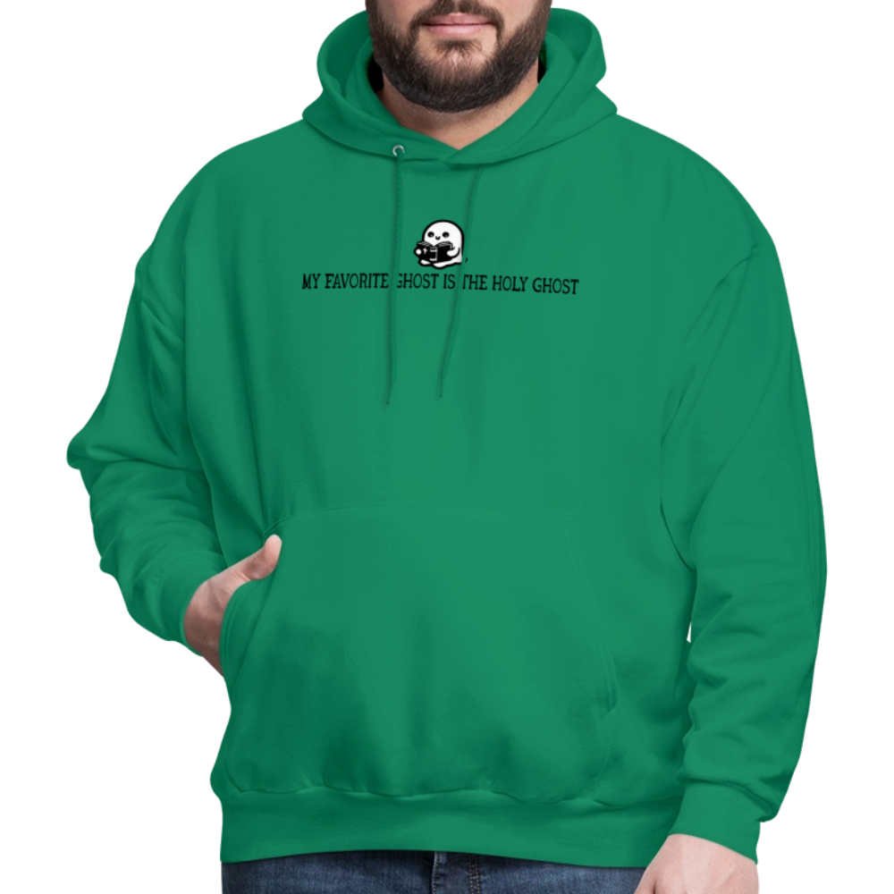 My Favorite Ghost is the Holy Ghost (Bible) Men's Hoodie - kelly green