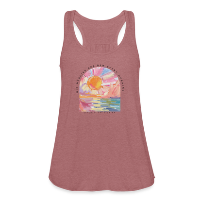 His Mercies are New Every Morning Lamentations 3:22-33 Women’s Tank - mauve