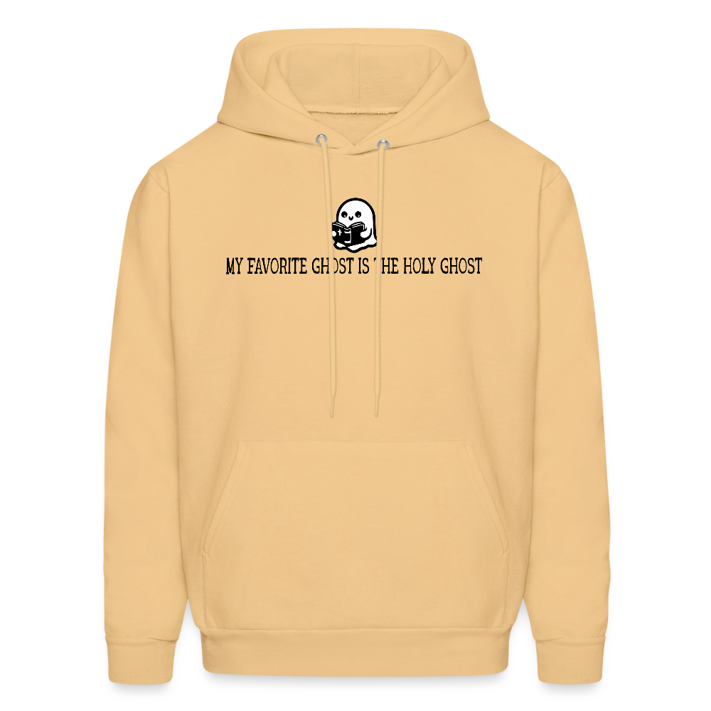 My Favorite Ghost is the Holy Ghost (Bible) Men's Hoodie - light gold 