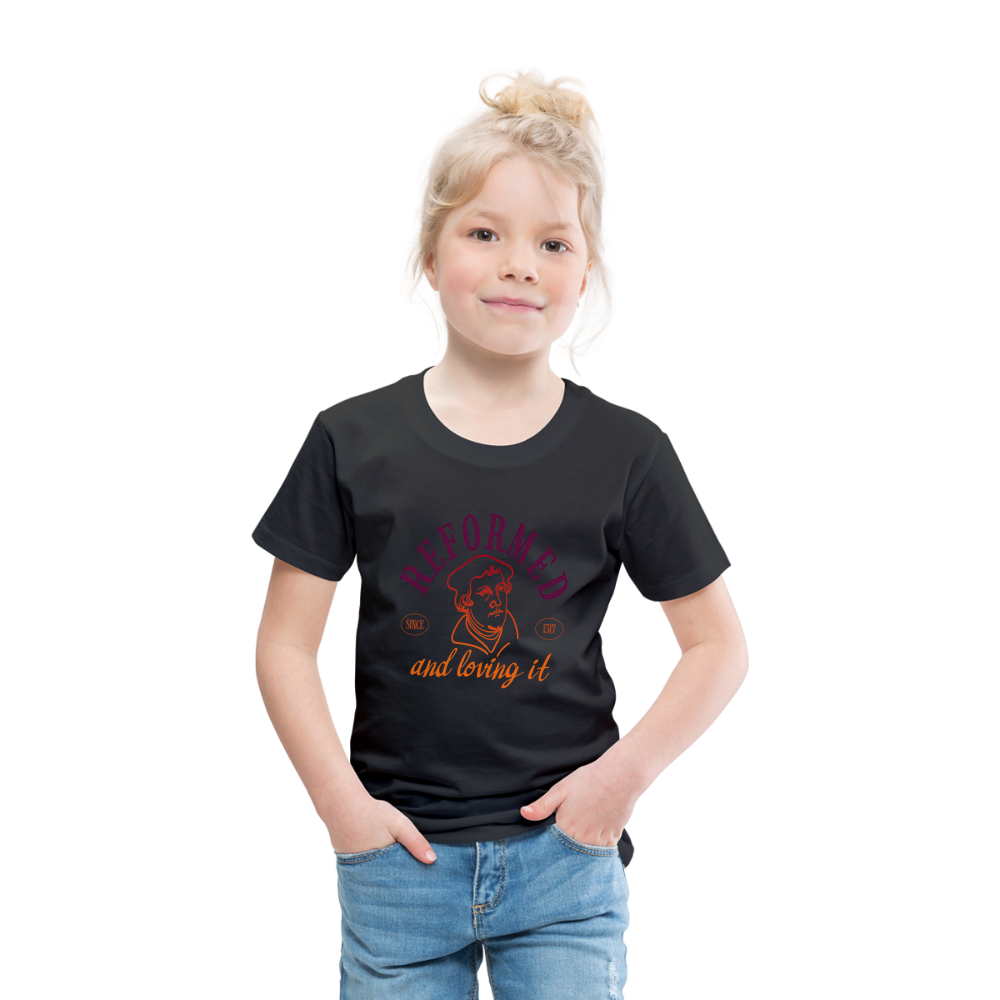 Reformed & Loving It (Color) Reformation Day Toddler T-Shirt - black