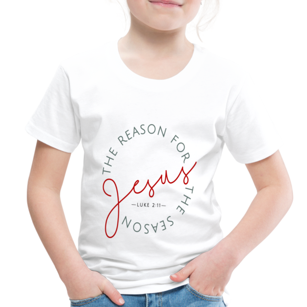 The Reason for the Season Christmas Toddler Shirt - white