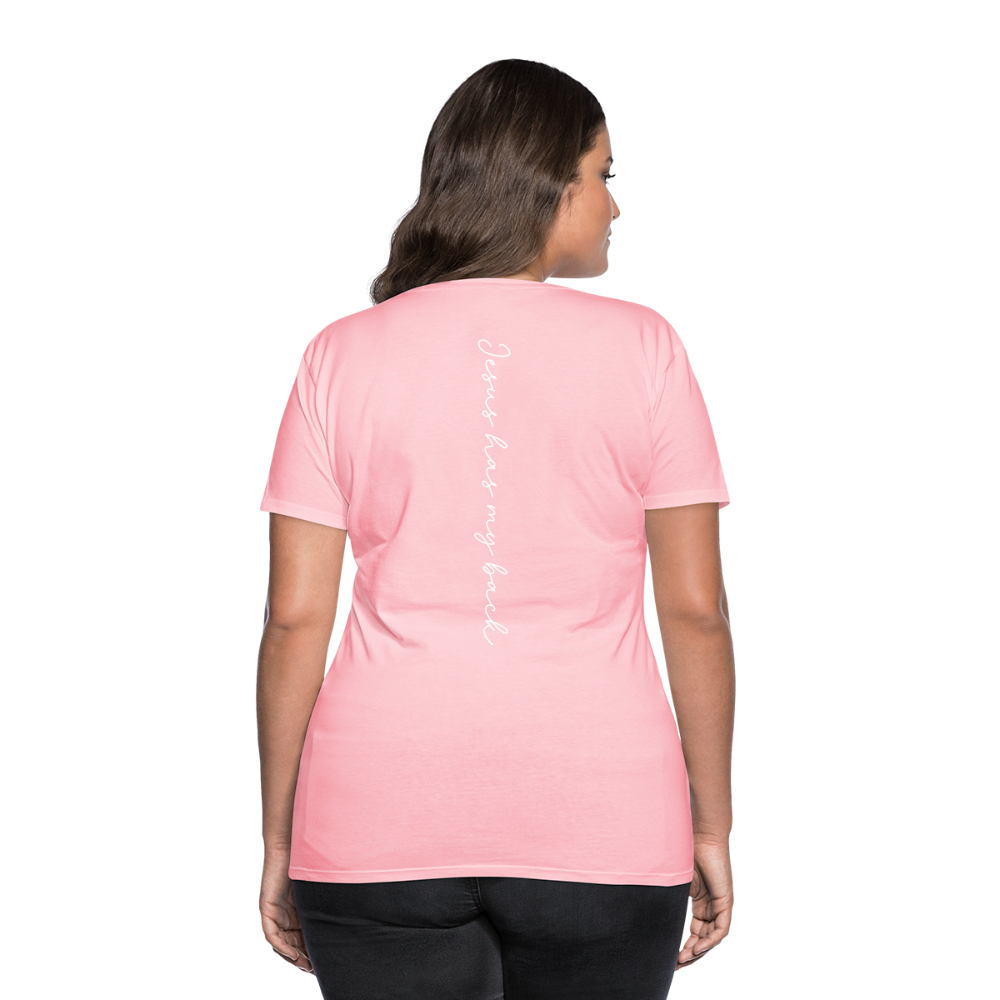 Jesus has My Back Women's T-Shirt - pink