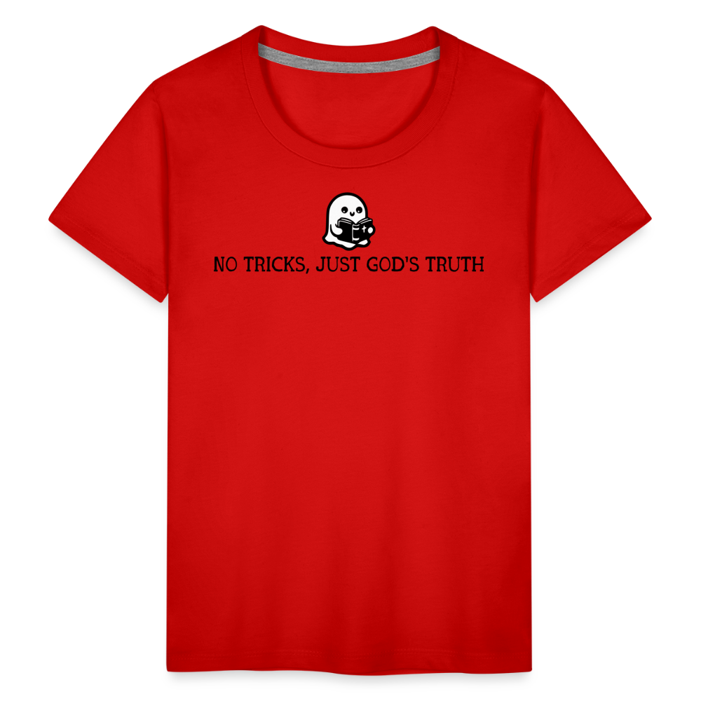 No Tricks Just God's Truth Toddler T-Shirt - red