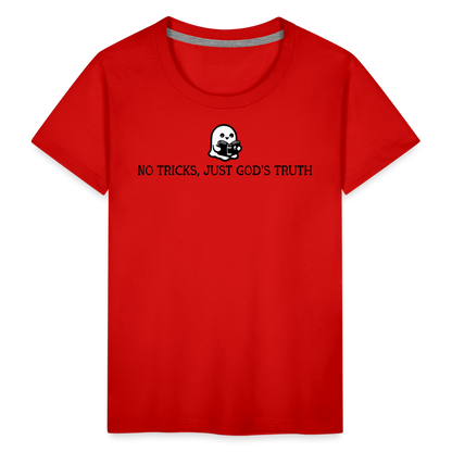 No Tricks Just God's Truth Toddler T-Shirt - red