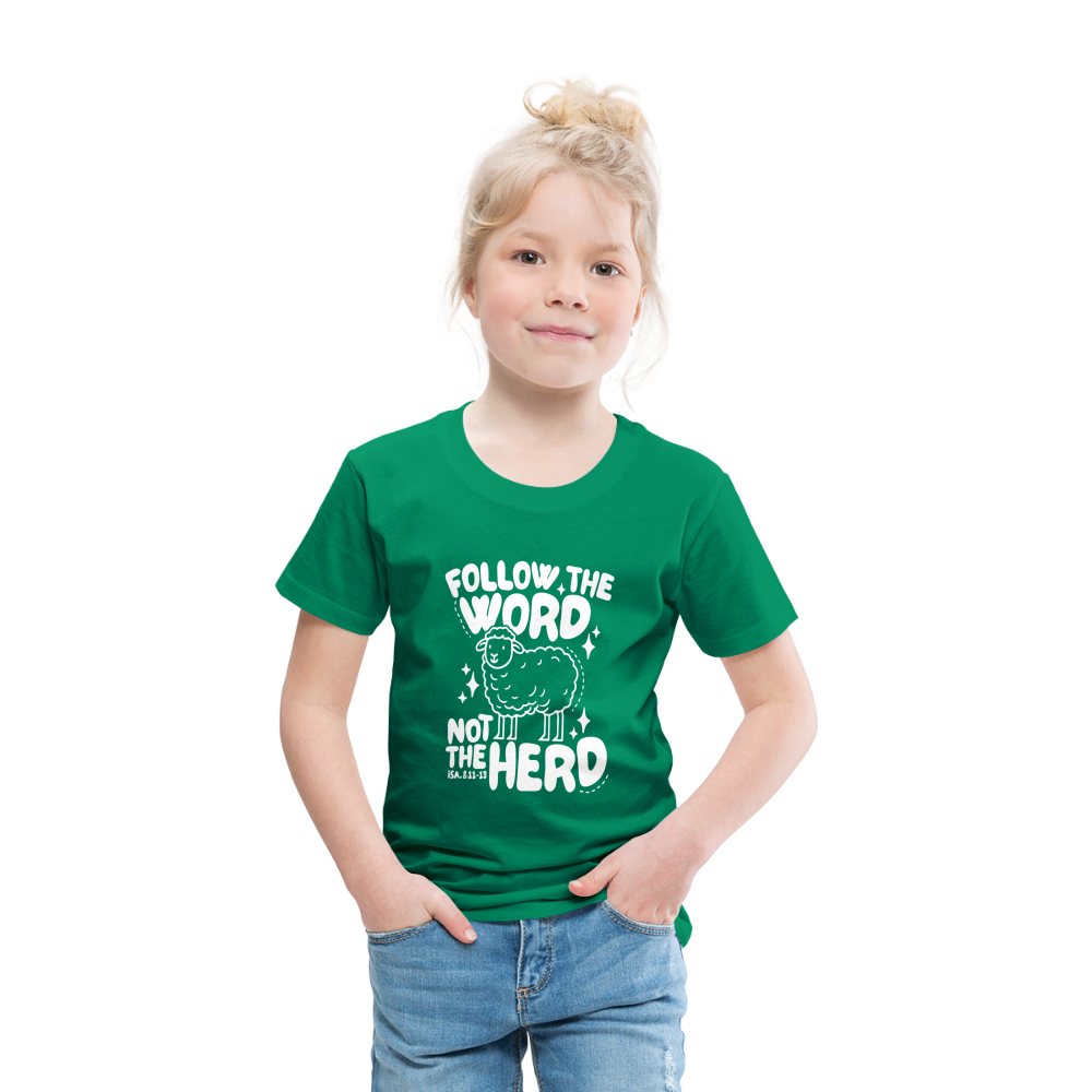 Follow the Word (W) Toddler T-Shirt - kelly green