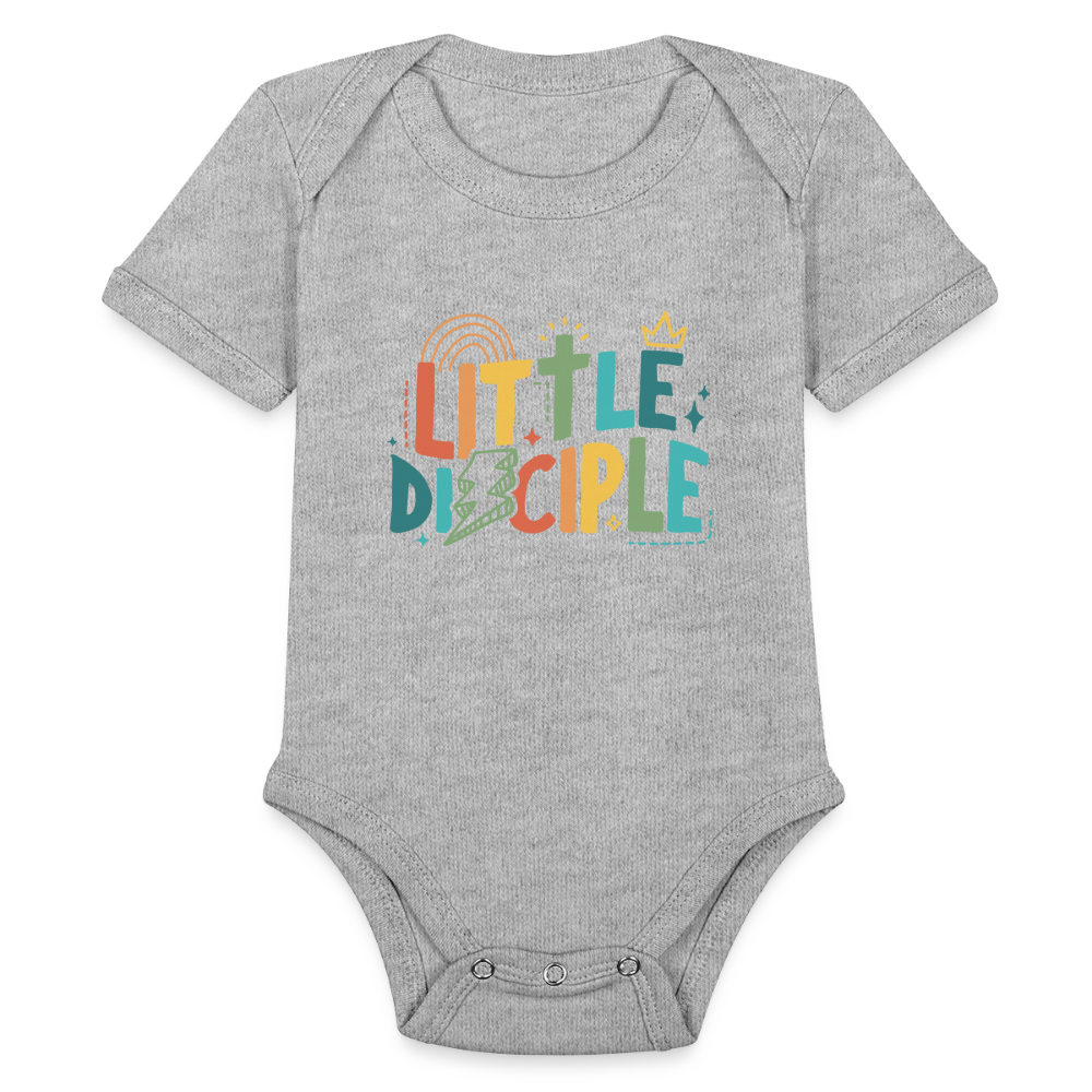 Little Disciple Baby Onesie Bodysuit - heather grey