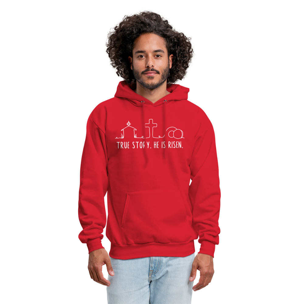 True Story He is Risen (W) Men's Sweater - red