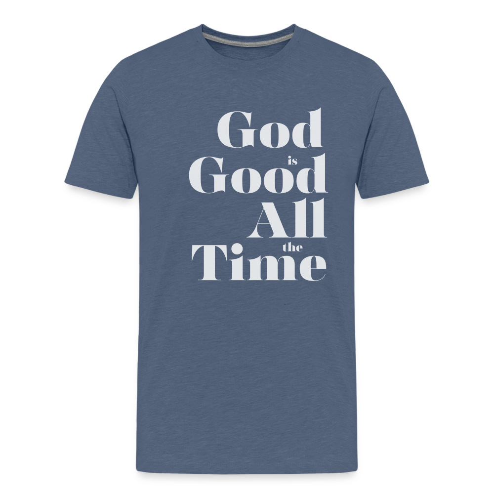 God is Good Kids' Premium T-Shirt - heather blue