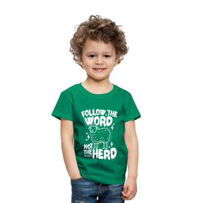 Follow the Word (W) Toddler T-Shirt - kelly green