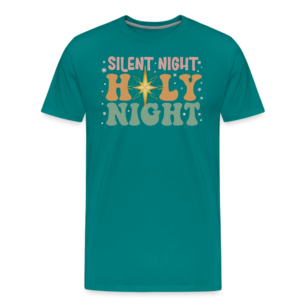 Silent Night Christmas Family Men's Premium T-Shirt - teal