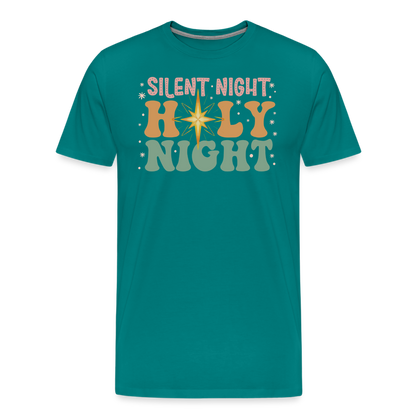 Silent Night Christmas Family Men's Premium T-Shirt - teal