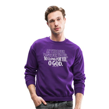 As the Deer Pants for the Water (W) Men's Sweater - purple