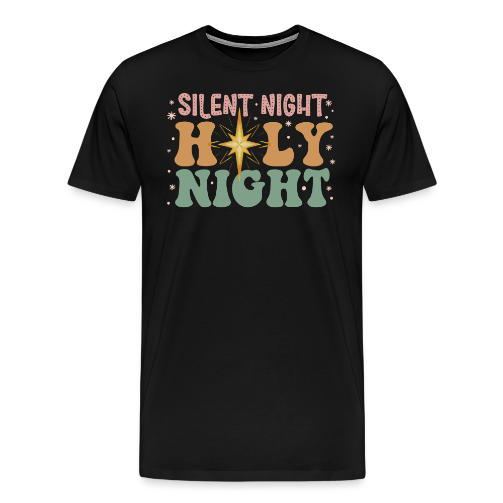 Silent Night Christmas Family Men's Premium T-Shirt - black