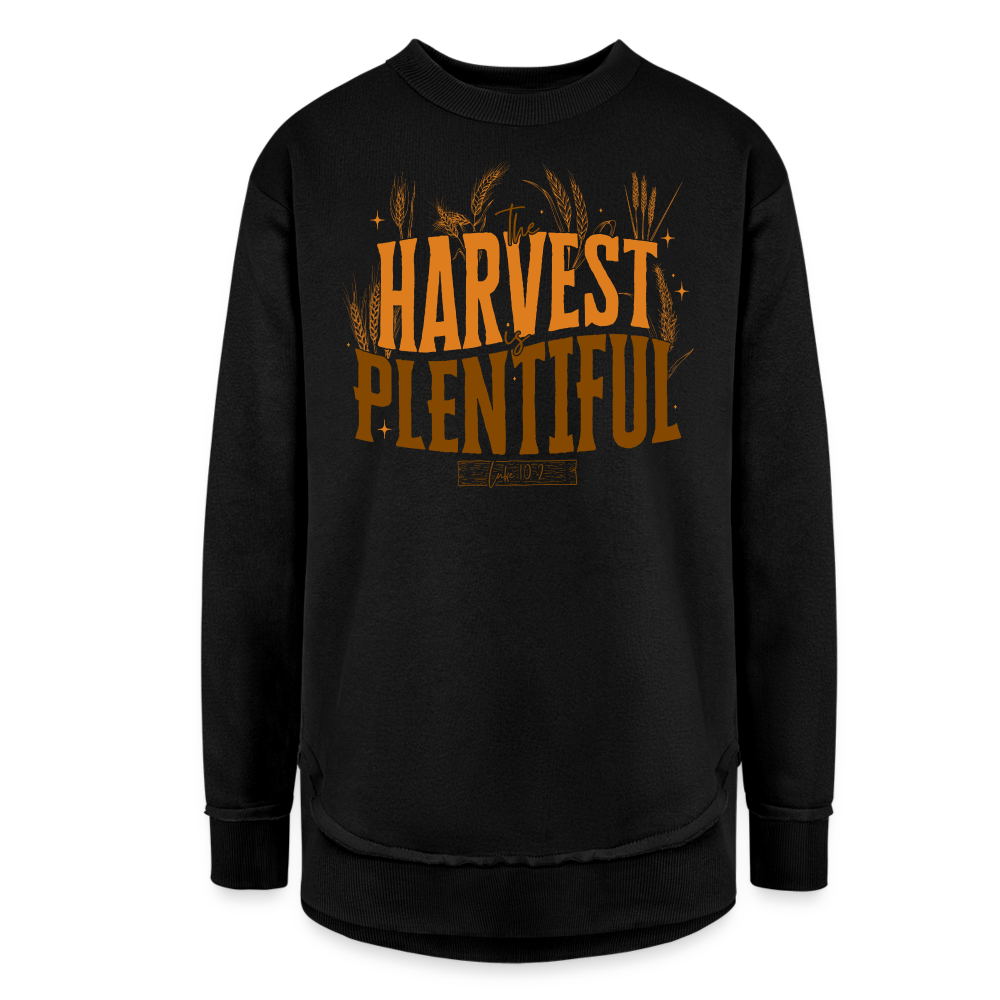 The Harvest is Plentiful (Color) Women's Tunic Sweater - black