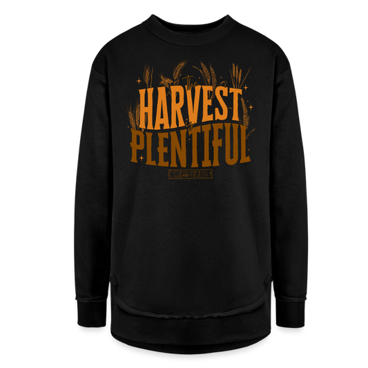 The Harvest is Plentiful (Color) Women's Tunic Sweater - black