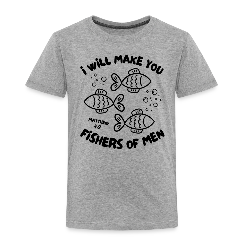 I Will Make You Fishers of Men Toddler T-Shirt - heather gray