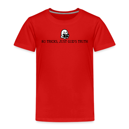 No Tricks Just God's Truth Toddler T-Shirt - red