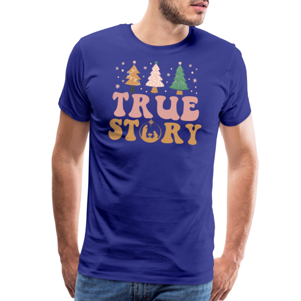 True Story Christmas Family Men's Premium T-Shirt - royal blue