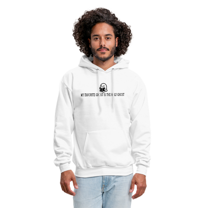 My Favorite Ghost is the Holy Ghost (Bible) Men's Hoodie - white