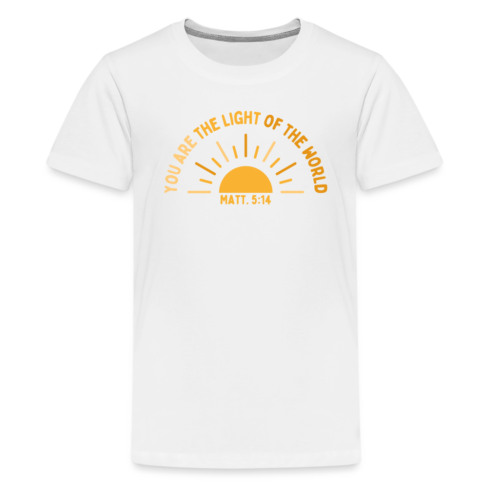 You are the Light of the World (Color) Kids T-Shirt - white