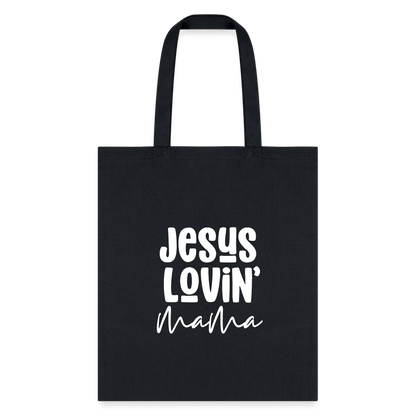 Jesus Lovin Mama Tote Bag - black