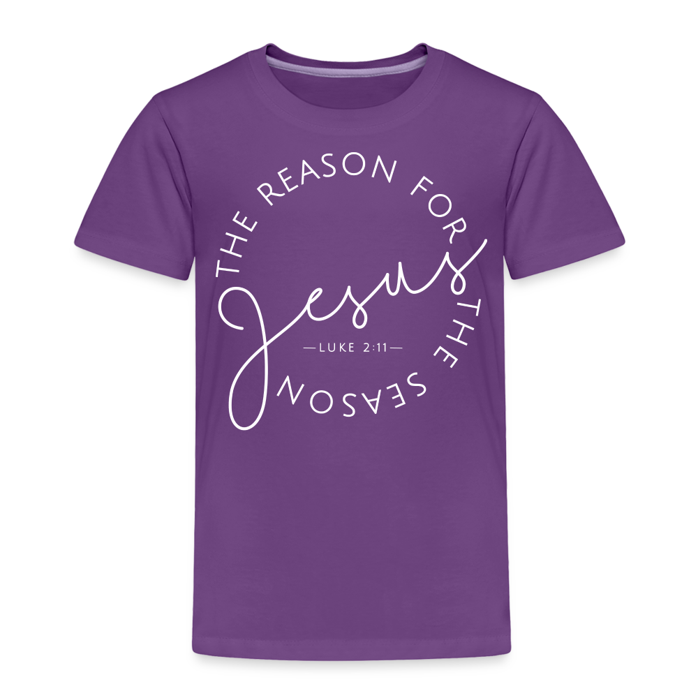 The Reason for the Season (W) Christmas Toddler Shirt - purple