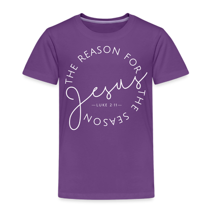 The Reason for the Season (W) Christmas Toddler Shirt - purple