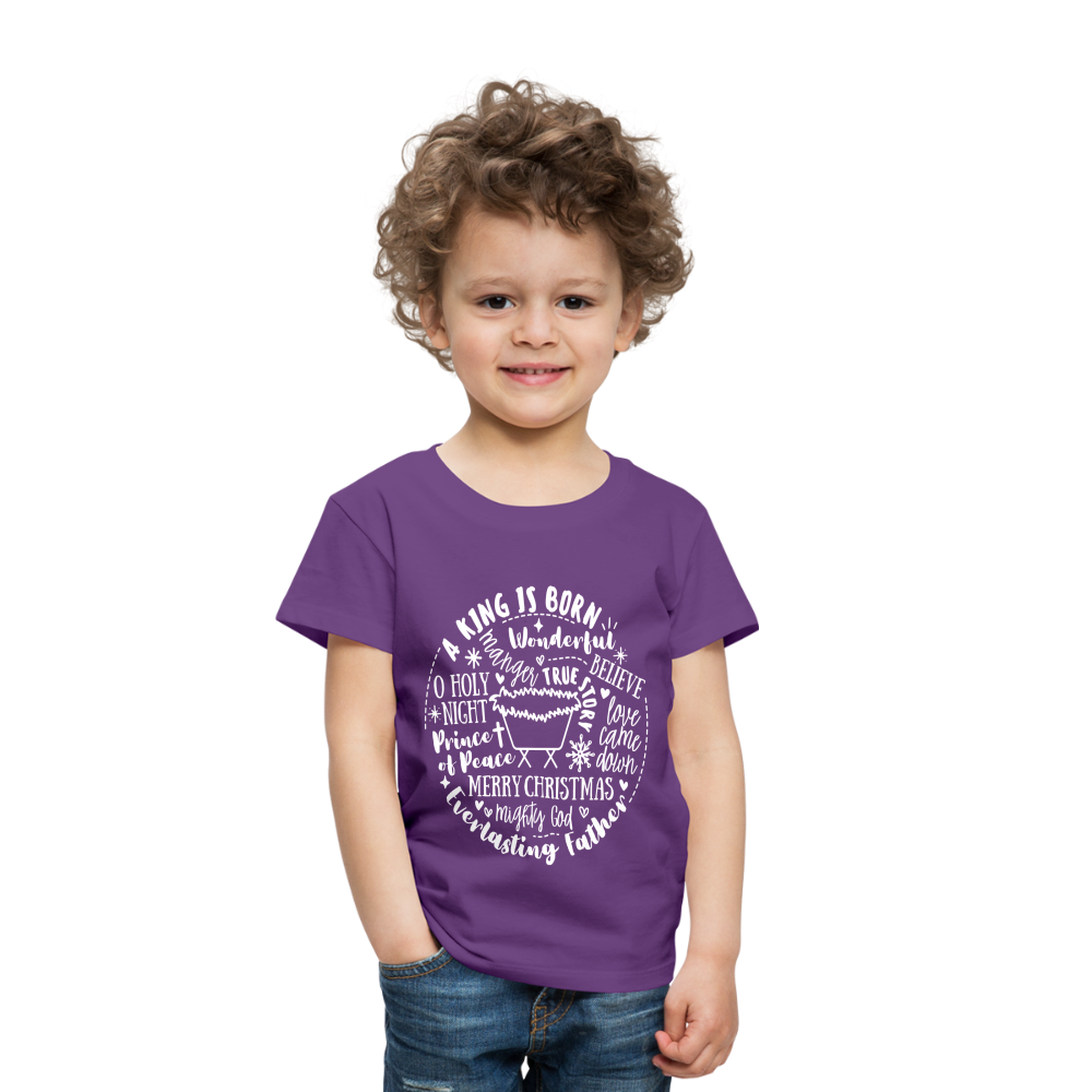 Manger Collage (W) Toddler T-Shirt - purple