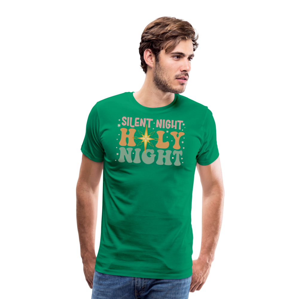 Silent Night Christmas Family Men's Premium T-Shirt - kelly green